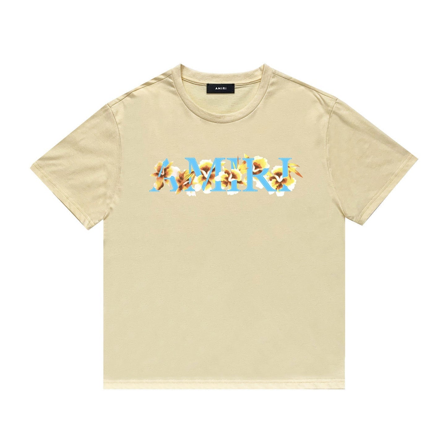 Amiri T Shirt Flower Print Casual Hip Hop Short Sleeve T-shirt