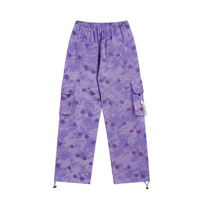 Cargo Pants Tie-Dyed Casual Pants