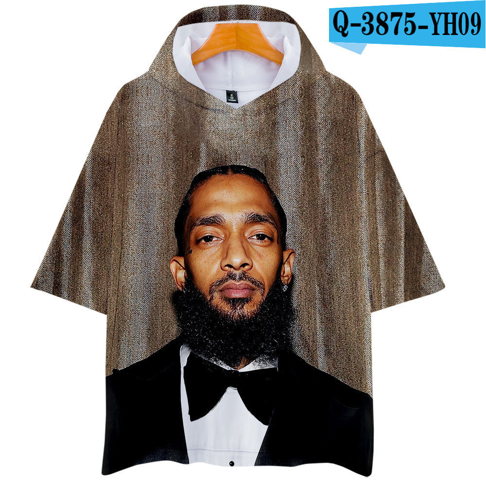 Nipsey Hussle T Shirts 3D Printed Hood T-shirt