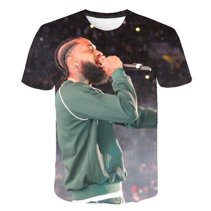 Nipsey Hussle T Shirts Rapper 3D Digital Printing