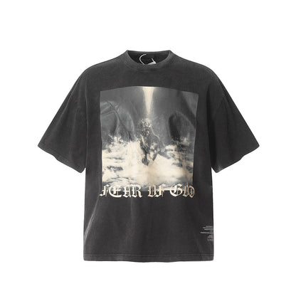 Unisex T-Shirts FOG Cotton Loose Trend T-Shirts