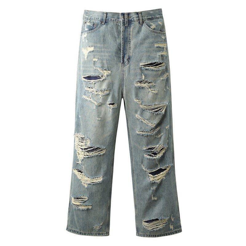 Men Jeans Vibe Straight Wide Leg Jeans