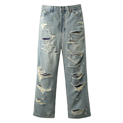 Men Jeans Vibe Straight Wide Leg Jeans