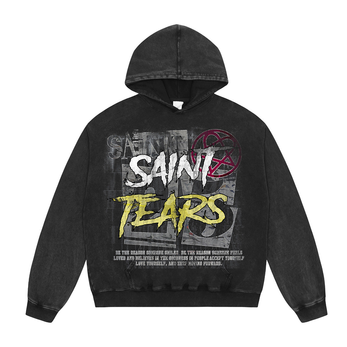 Unisex Hoodies Saint Michael Old Loose Hoodie