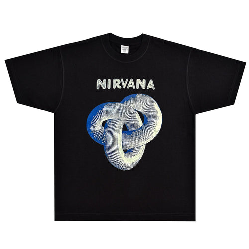 Rock Star T Shirt Nirvana Band Rock American Loose Printed Vintage Short Sleeve