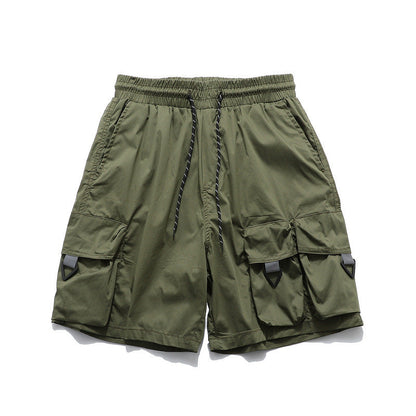 Men Shorts Summer Multi-Pocket Functional Workwear Shorts