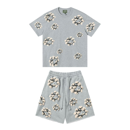 Denim Tears Shirt/Shorts (purchased Separately) Foam Print Short Sleeve T-Shirt