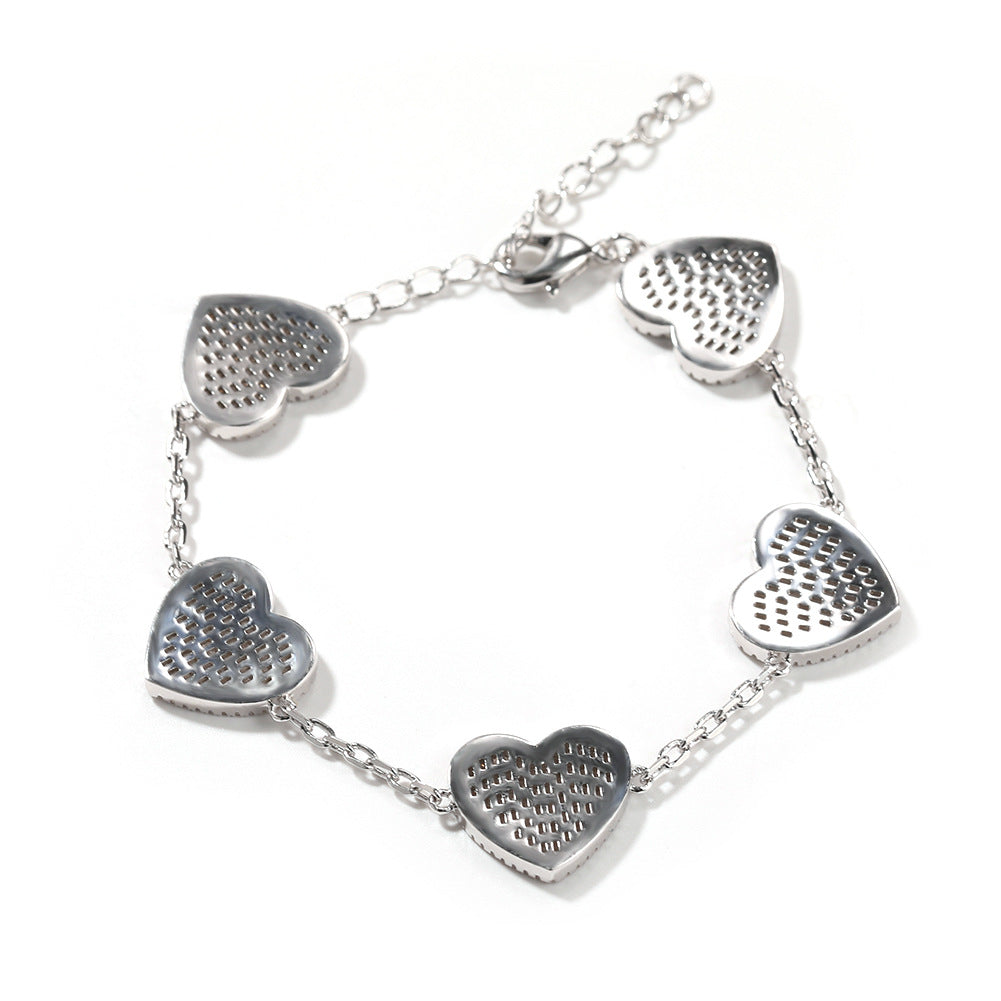Bracelet Fashion Love Bracelet Miniature Zircon Spectrum St. Valentine's
