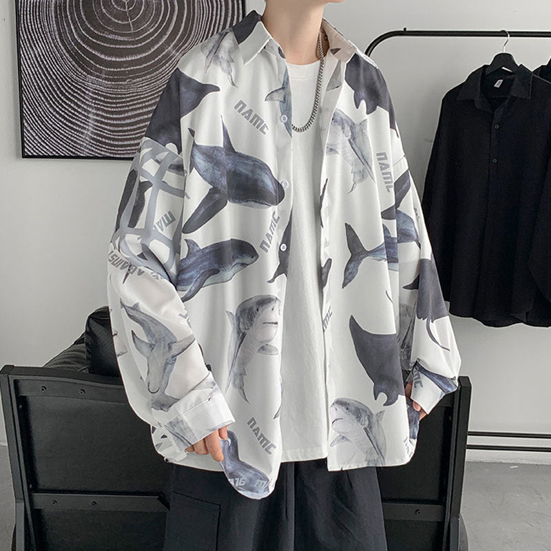 Men Shirts Loose All-Matching and Handsome