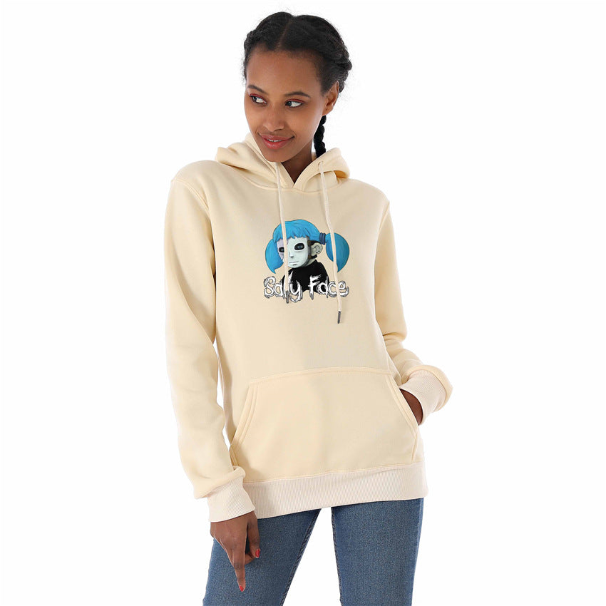 Sally Face Hoodie Sally Face Game Character Printing plus Velvet for Women