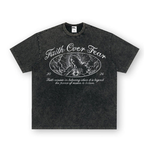 Vintage T-shirts Vintage Printed Short Sleeve T-Shirts Washed and Old