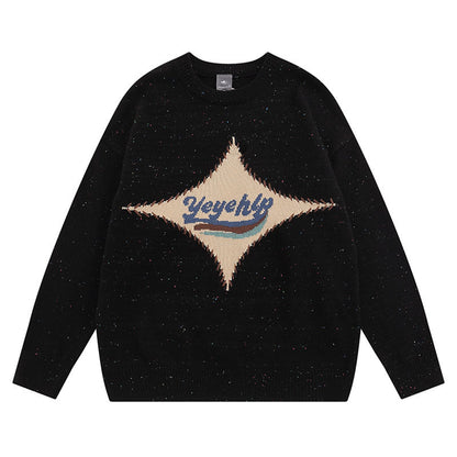 Women Sweater Knitted Retro Easy Matching Loose