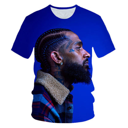 Nipsey Hussle T Shirts American Rapper 3D Printed T-shirt