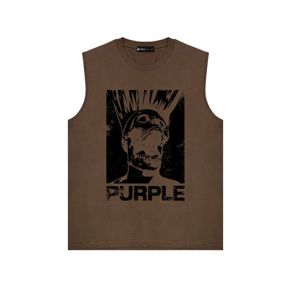 Purple Brand Tank T Shirts Sleeveless T-shirt Vest