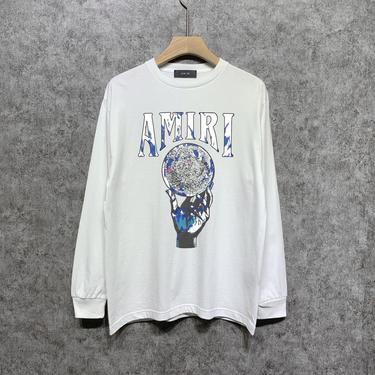 Amiri Long-Sleeve Shirt Personality Printing Stylish Casual