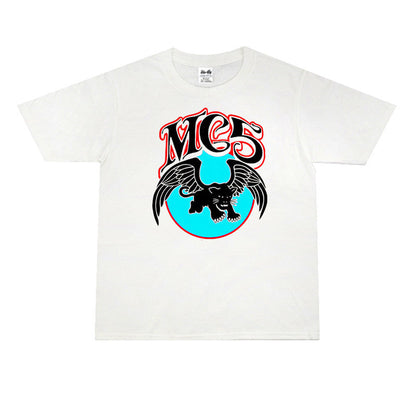 Rock Star T Shirt Motor City MC5 Rock Band Washed Distressed T-shirt Short Sleeve Cotton Loose