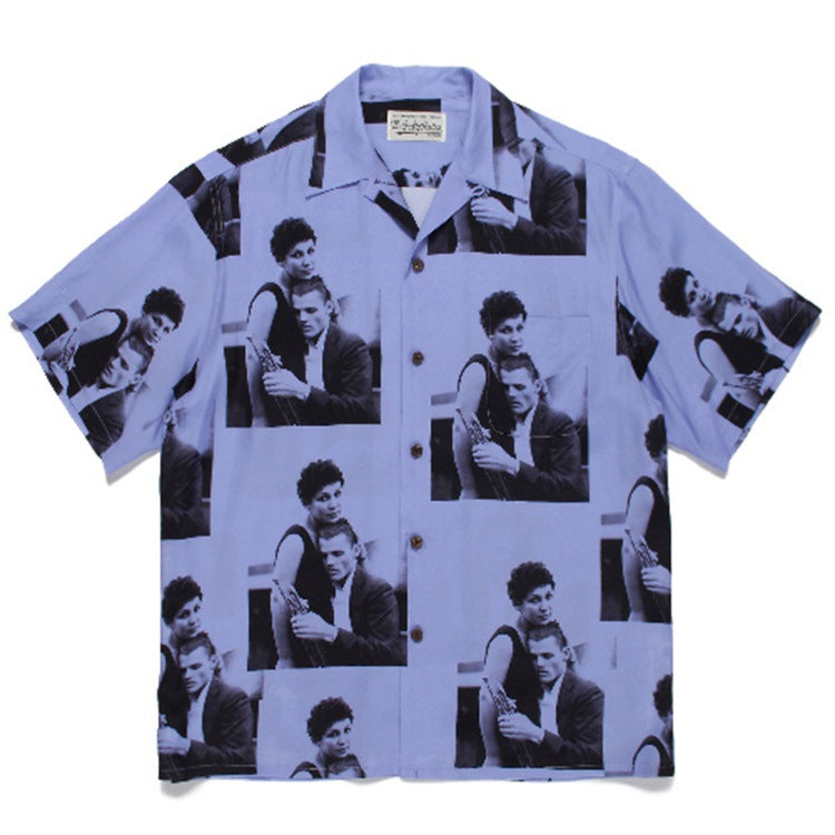 GUILTYPARTIES TIGER Shirts Jazz Yosuke short-sleeved shirt