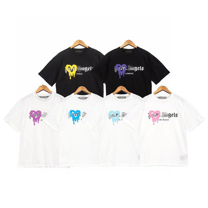 Palm Angle T Shirts Heart Printing Loose