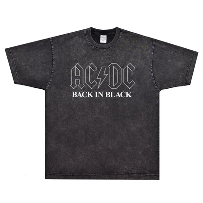 Rock Star T Shirt T-shirt Rock Band American Simple Loose Trendy Men's Short Sleeve