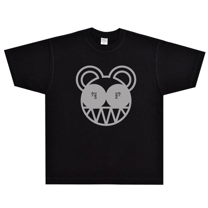 Rock Star T Shirt Radiohead Logo T-shirt Electric Street Retro Loose Short Sleeve