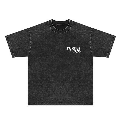 Purple Brand Distressed T Shirts Short Sleeve