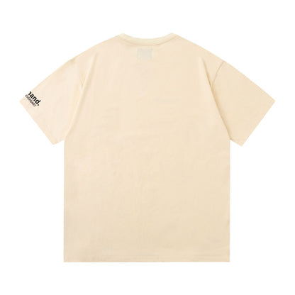Gallery Dept T-Shirt Hand Painted Color Graffiti Print Short Sleeve T-Shirt