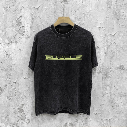 Purple Brand Distressed T Shirts Short Sleeve