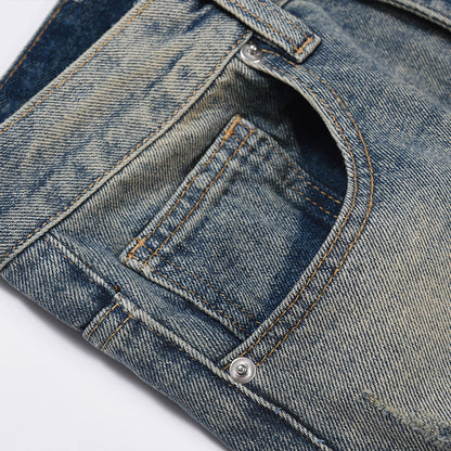 Men Jeans Old Retro Loose Casual