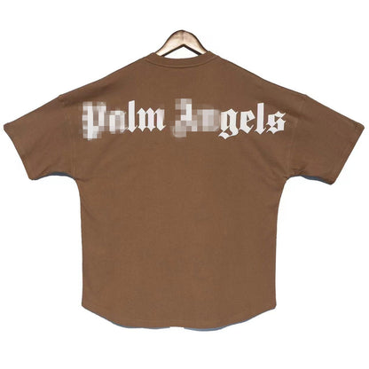 Palm Angle T Shirts Candy Color Puff Print Loose