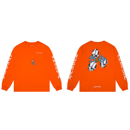 Chh Chrome Heart Long Sleeve Shirt Unisex Fashion Loose Long Sleeve Shirt