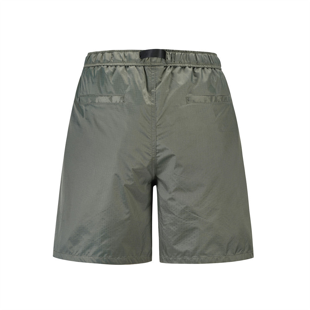 Men Shorts with Belt Workwear Sports Shorts Summer Thin Quick-Drying
