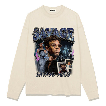 21 Savage T Shirts Loose Distressed T-shirts
