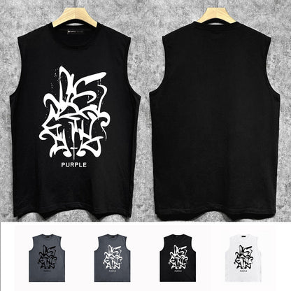 Purple Brand Tank T Shirts Sleeveless T-shirt Vest