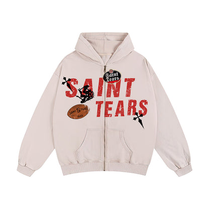 Unisex Hoodies Saint Michael Vintage Loose Cardigan Hoodie