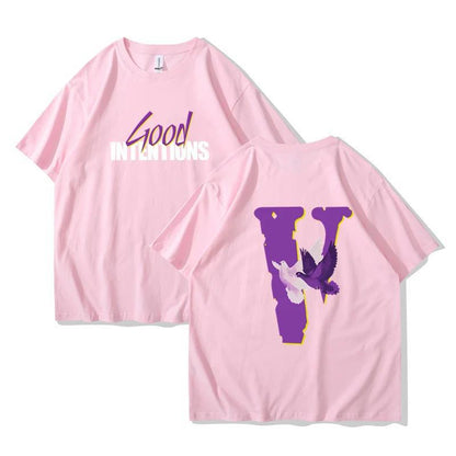 Summer Retro Cotton Vlone Brand Printed Quality Women