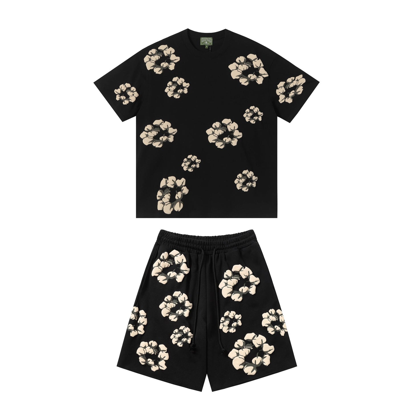 Denim Tears Shirt/Shorts (purchased Separately) Foam Print Short Sleeve T-Shirt