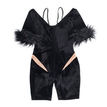 Women Tops Slim Fit One-Piece Shorts Spring