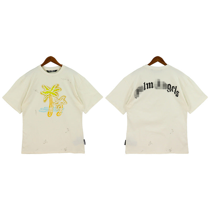 Palm Angle T Shirts Comic Coconut Pattern