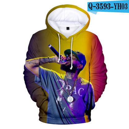 Nipsey Hussle Hoodie Digital 3D Printing