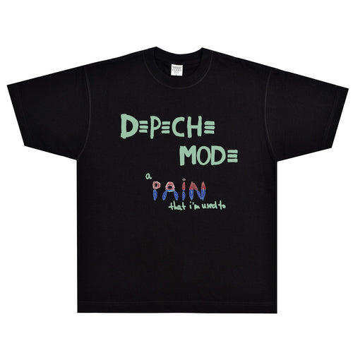 Rock Star T Shirt Depeche Mode T-shirt Rock American Retro Street Loose Baggy Trendy Men's Printed Short Sleeve