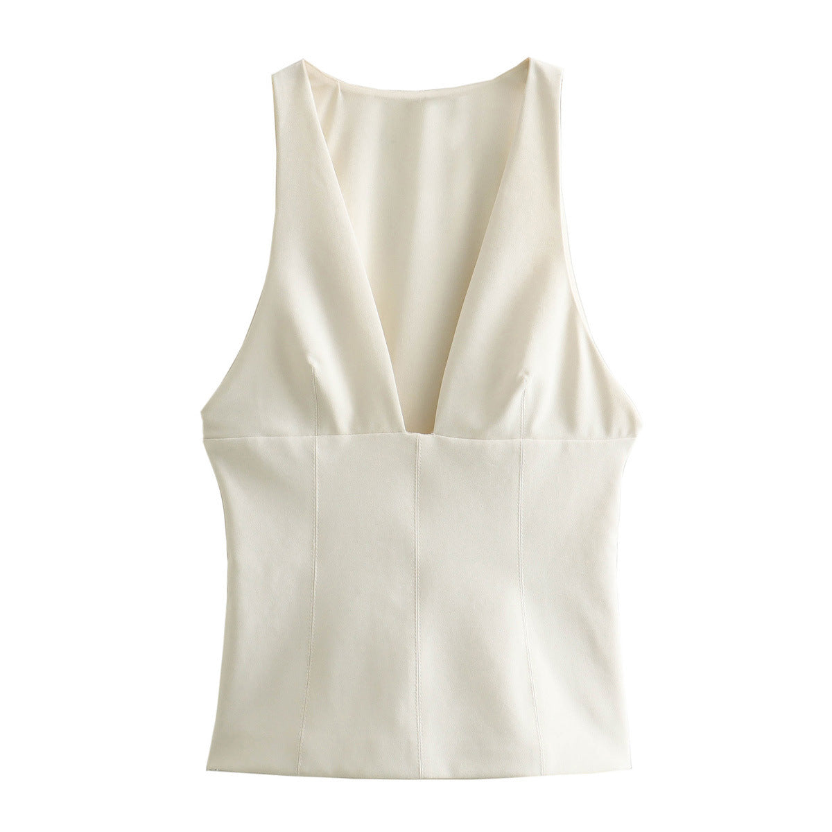 Women Tops Summer V-neck Slim Top Slim Vest