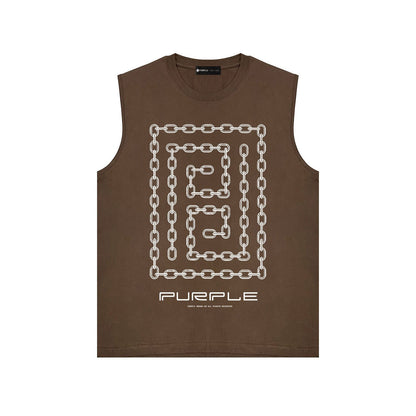 Purple Brand Tank T Shirts Sleeveless T-shirt Vest