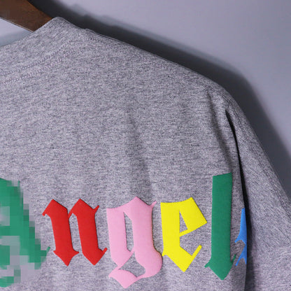 Palm Angle T Shirts Colorful Foam Logo Printing