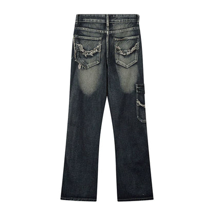Women Pants Jeans Baggy Straight Trousers Trousers