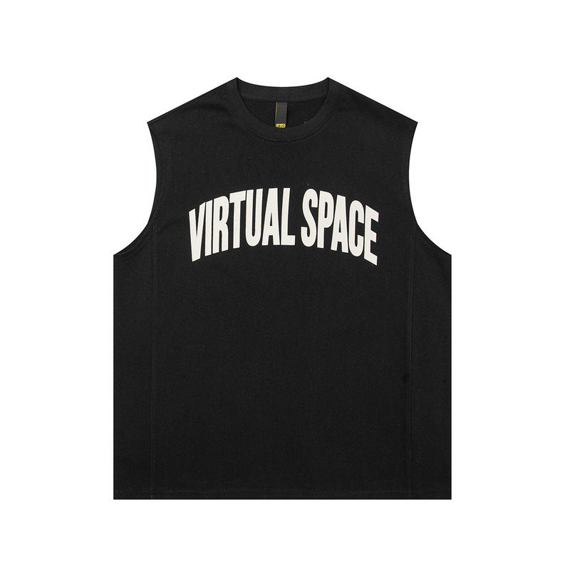 Women Vest Cotton Sports Vest Loose Sleeveless Basketball T-shirt