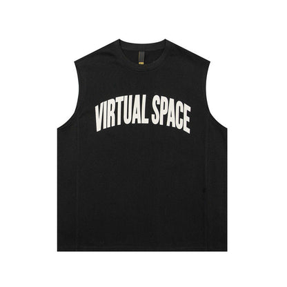 Women Vest Cotton Sports Vest Loose Sleeveless Basketball T-shirt