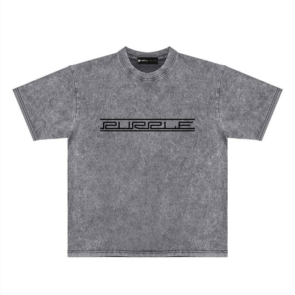 Purple Brand Distressed T Shirts Short Sleeve