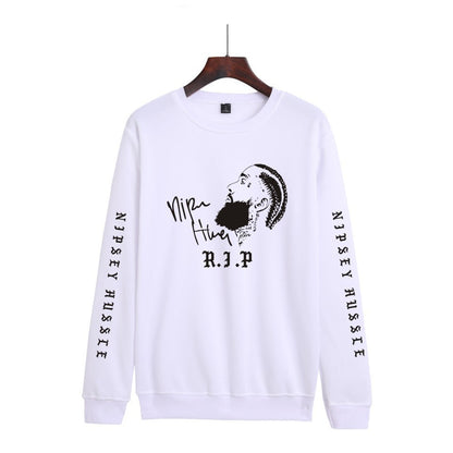 Nipsey Hussle Hoodie Rap Men's and Women's Loose round Neck Sweater