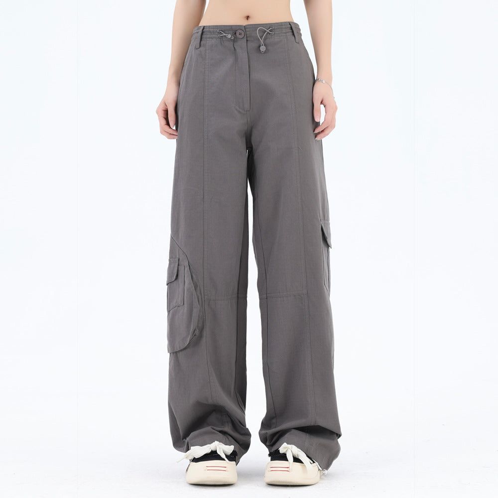 Men Sweatpants Casual Trousers Men's Loose Straight Wide Leg Pants Sports Overalls