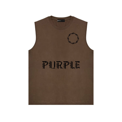 Purple Brand Tank T Shirts Sleeveless T-shirt Vest